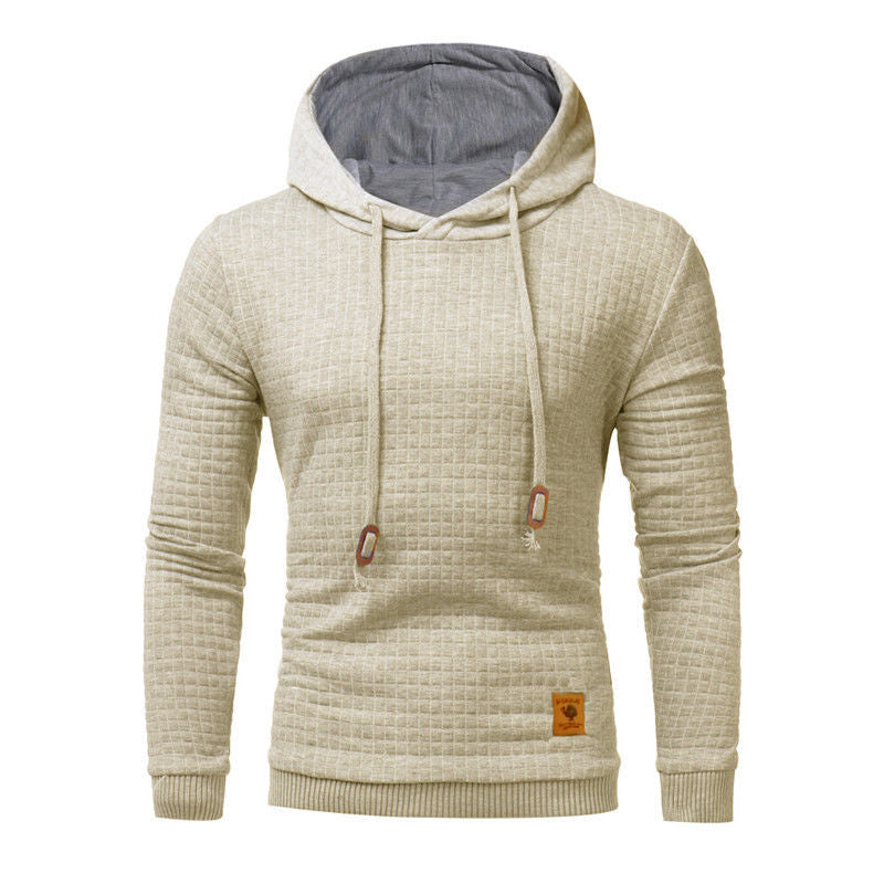 Men’s Square Pattern Hoodie – Elevated Comfort, Everyday Look.