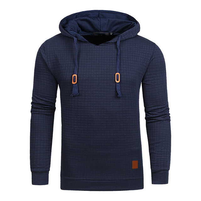 Men’s Square Pattern Hoodie – Elevated Comfort, Everyday Look.