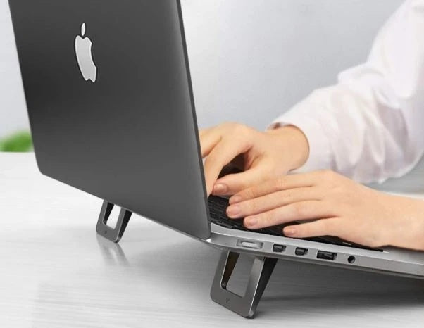 Folding Laptop Riser – Sleek Support for Work Anywhere”