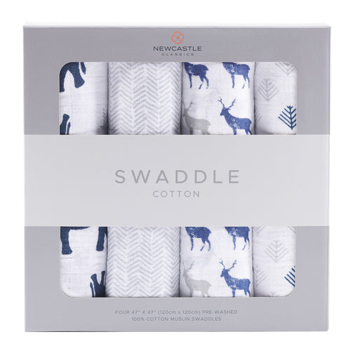 Essential Muslin Swaddle Set (4 Pack) – Calm Beginnings Collection