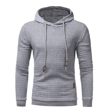 Men’s Square Pattern Hoodie – Elevated Comfort, Everyday Look.