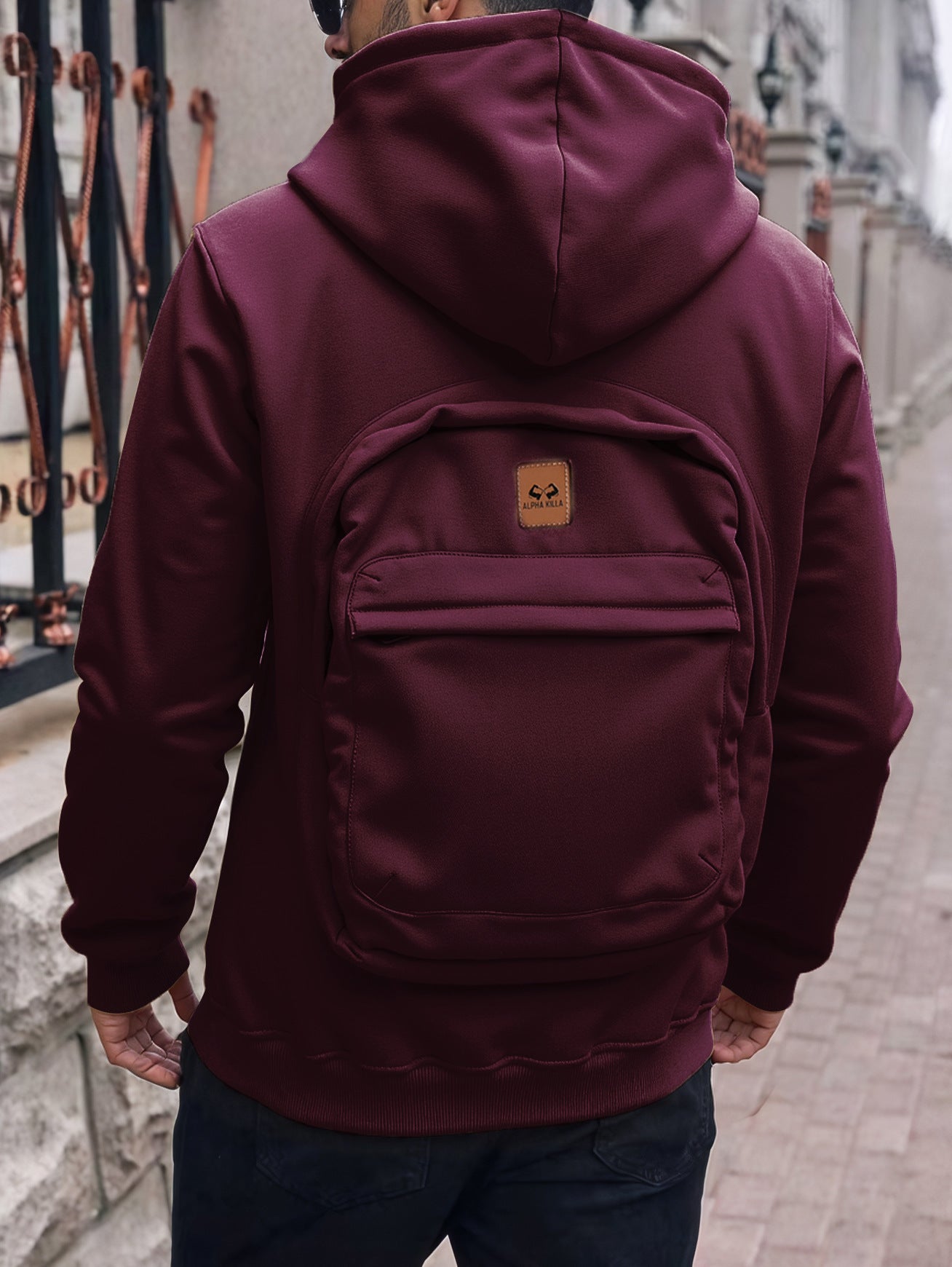 Casual Hoodie with Back Pocket – Smart, Stylish & Unique.