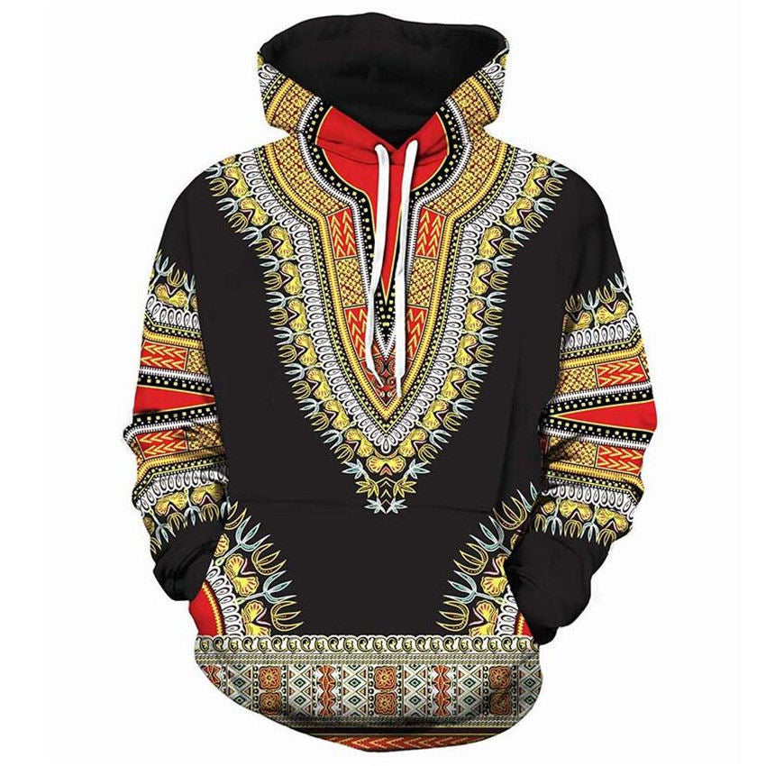 African. Tribal Print Hoodie – Stand Out in Comfort & Style